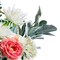 Tinsow Artificial Flocked Lambs Ear Leaves Dusty Miller Stems Flocked Oak Leaves Lamb's Ear Leaf for Home Wedding DIY Floral Arrangement (Silver Lamb's Ear, 5)